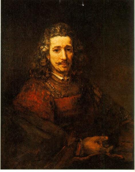 REMBRANDT Harmenszoon van Rijn Man with a Magnifying Glass du oil painting image